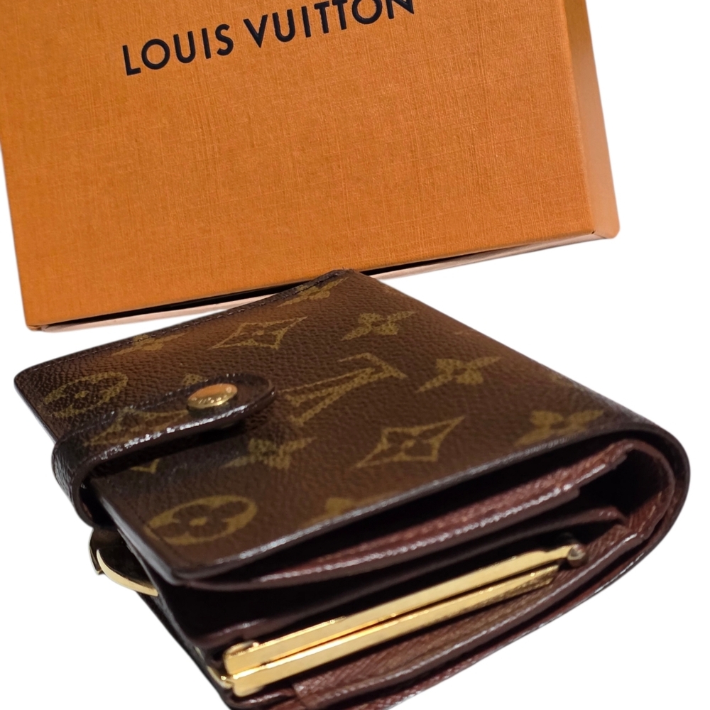 Authentic Louis Vuitton Monogram Snap Wallet & Kisslock Closure-COA W/ Purchase - Picture 5 of 16